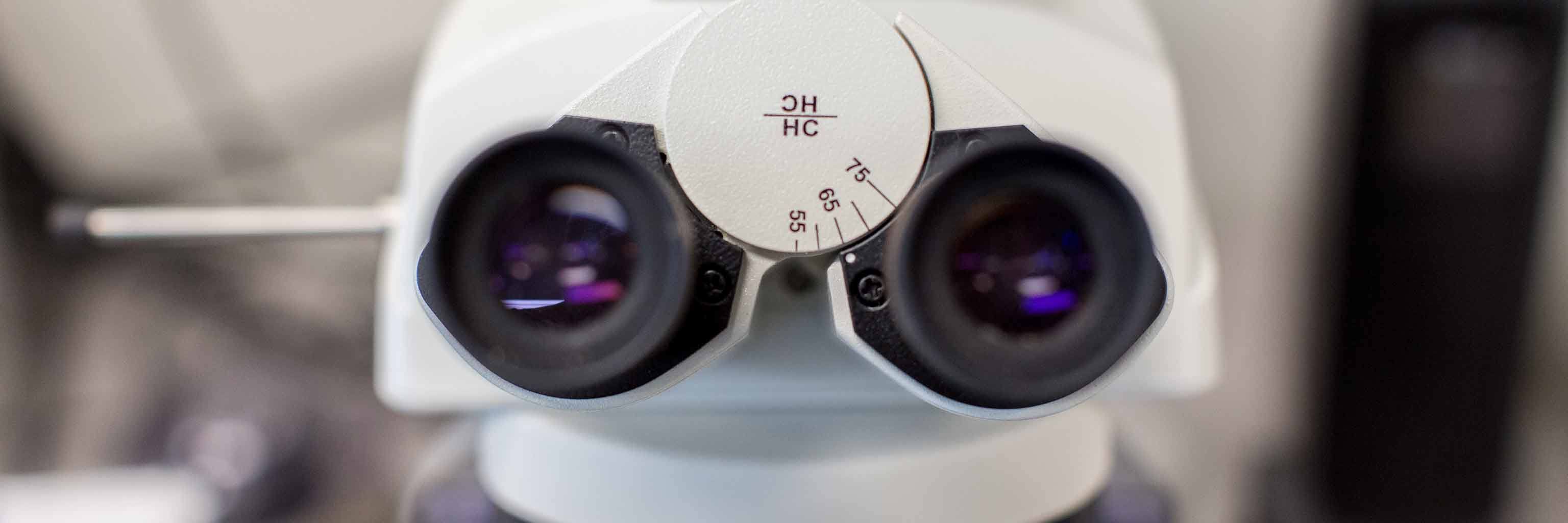 A microscope eyepiece
